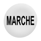 SCHNEIDER ELECTRIC - Capsula bianca "MARCHE" per testa pulsante filopannello Ø30