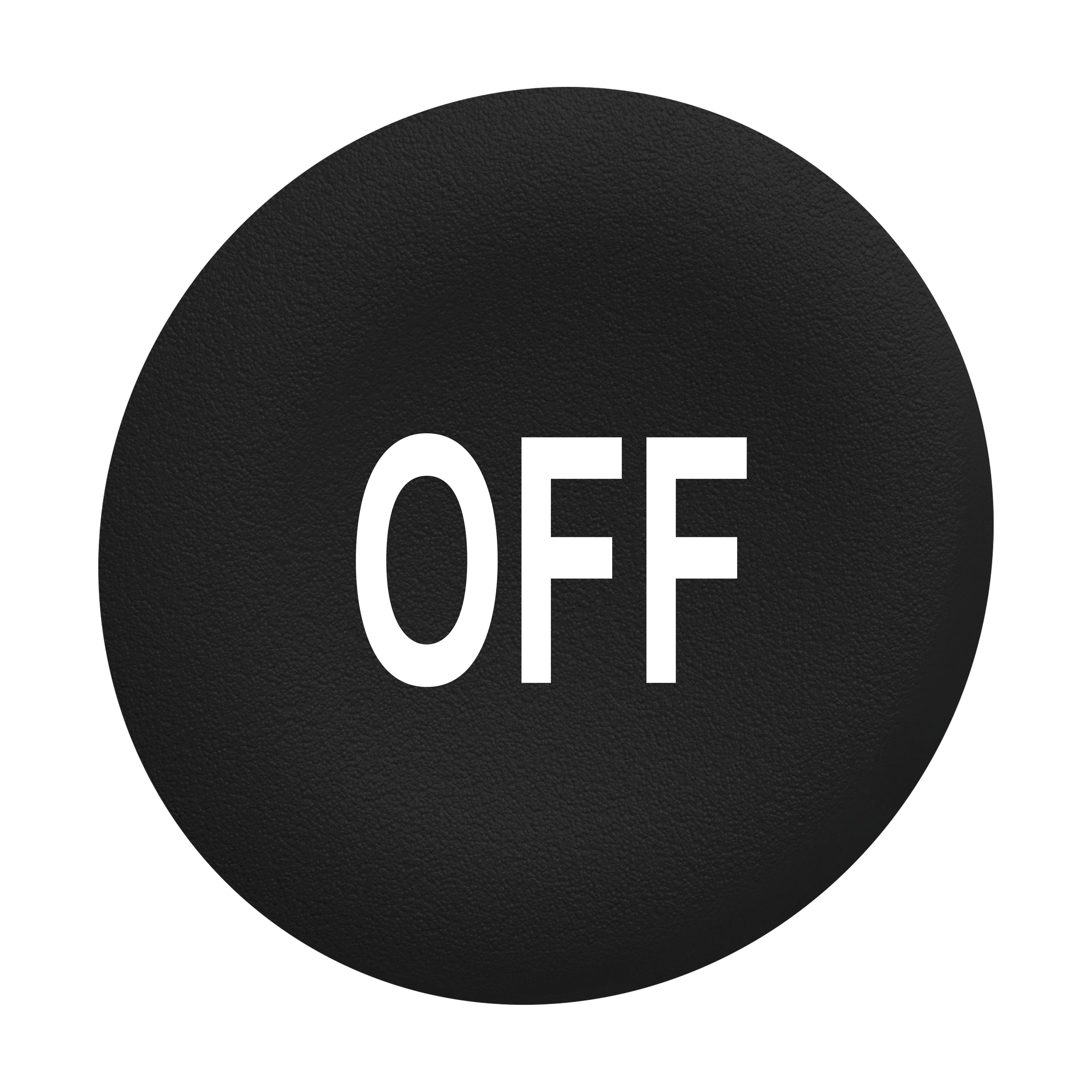 SCHNEIDER ELECTRIC - Capsula nera "OFF" per testa pulsante filopannello Ø30