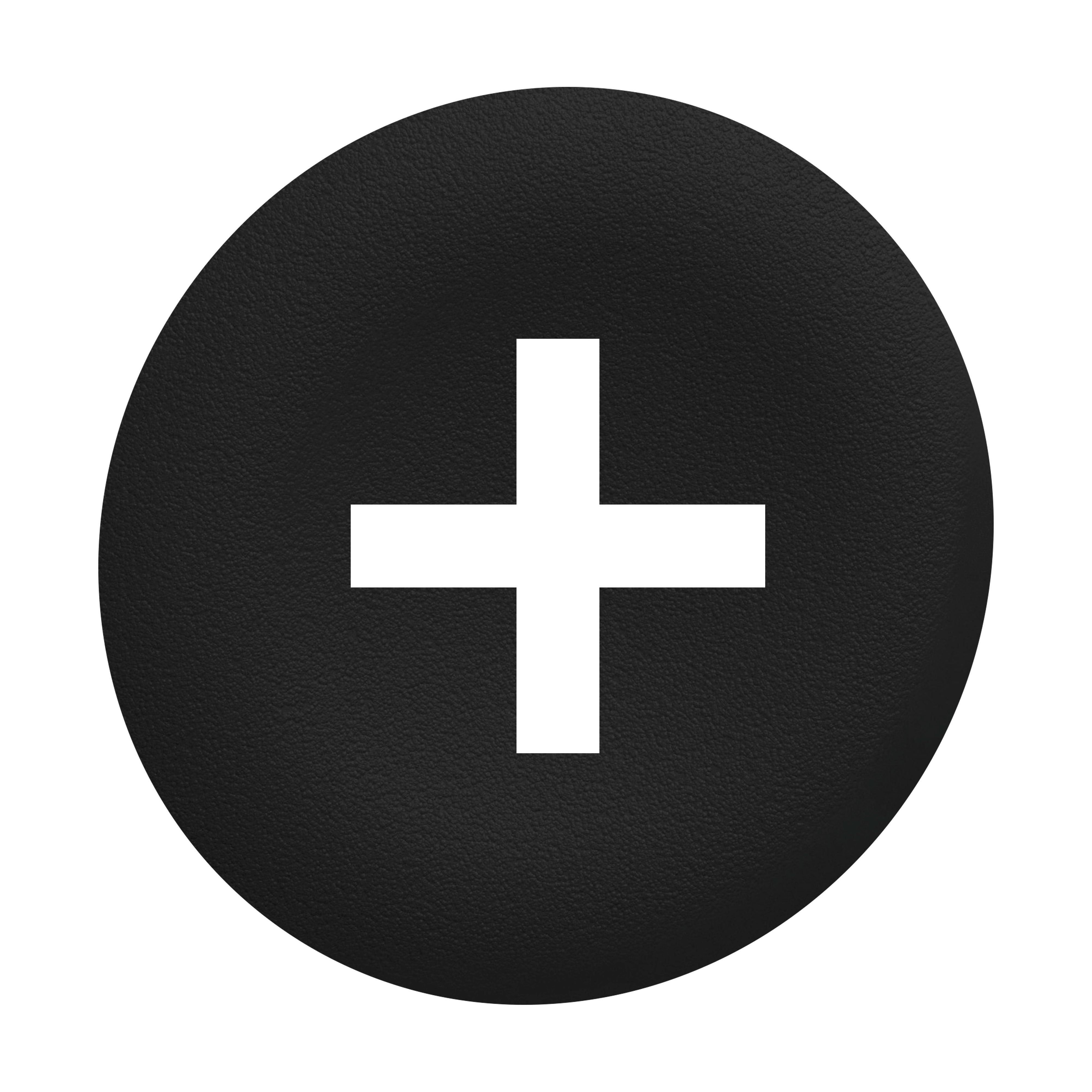 SCHNEIDER ELECTRIC - Capsula nera "+" per testa pulsante filopannello Ø30