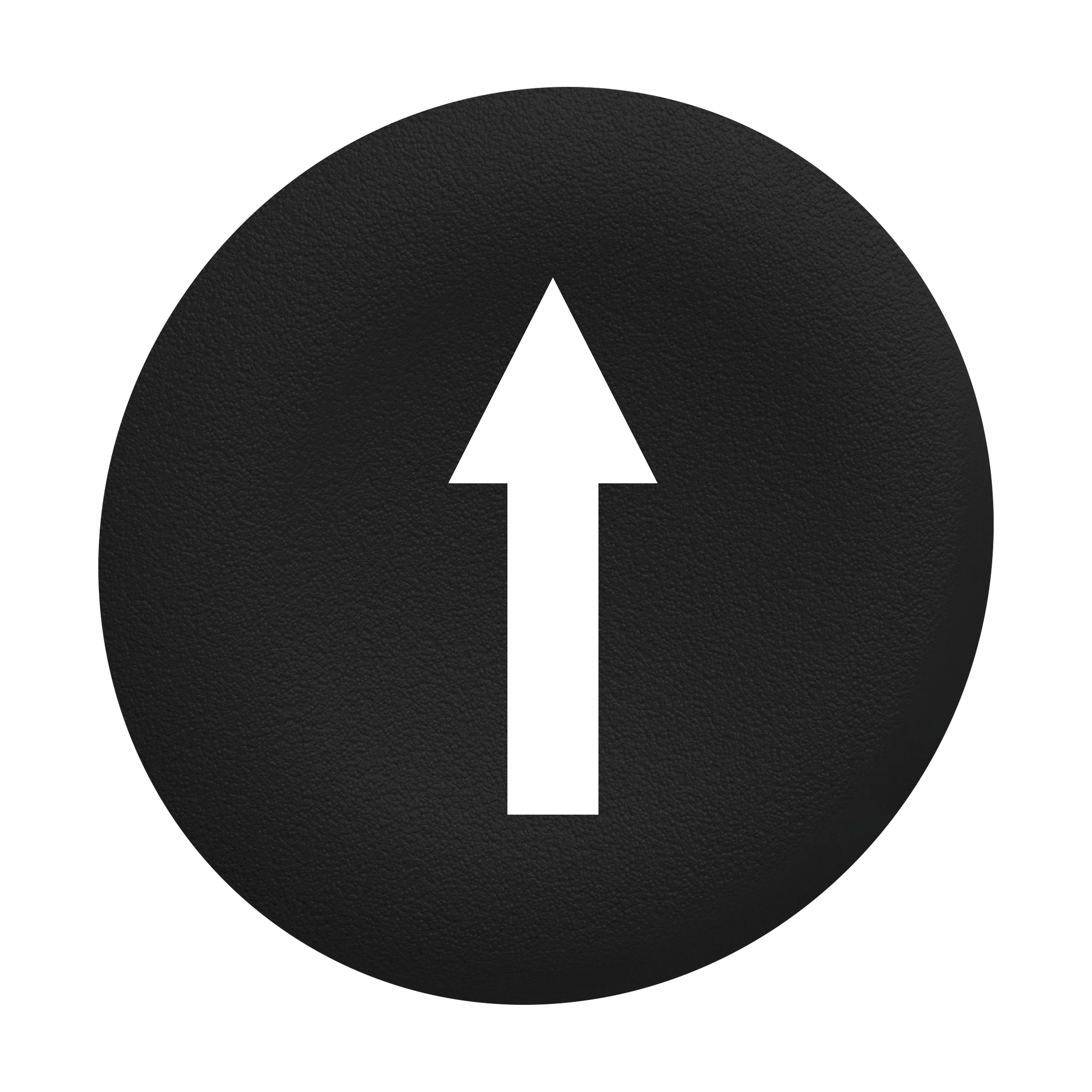 SCHNEIDER ELECTRIC - Harmony XB4, Harmony XB5, capsula nero, con marcatura "freccia",per testa filopannello Ø30