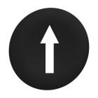 SCHNEIDER ELECTRIC - Harmony XB4, Harmony XB5, capsula nero, con marcatura "freccia",per testa filopannello Ø30