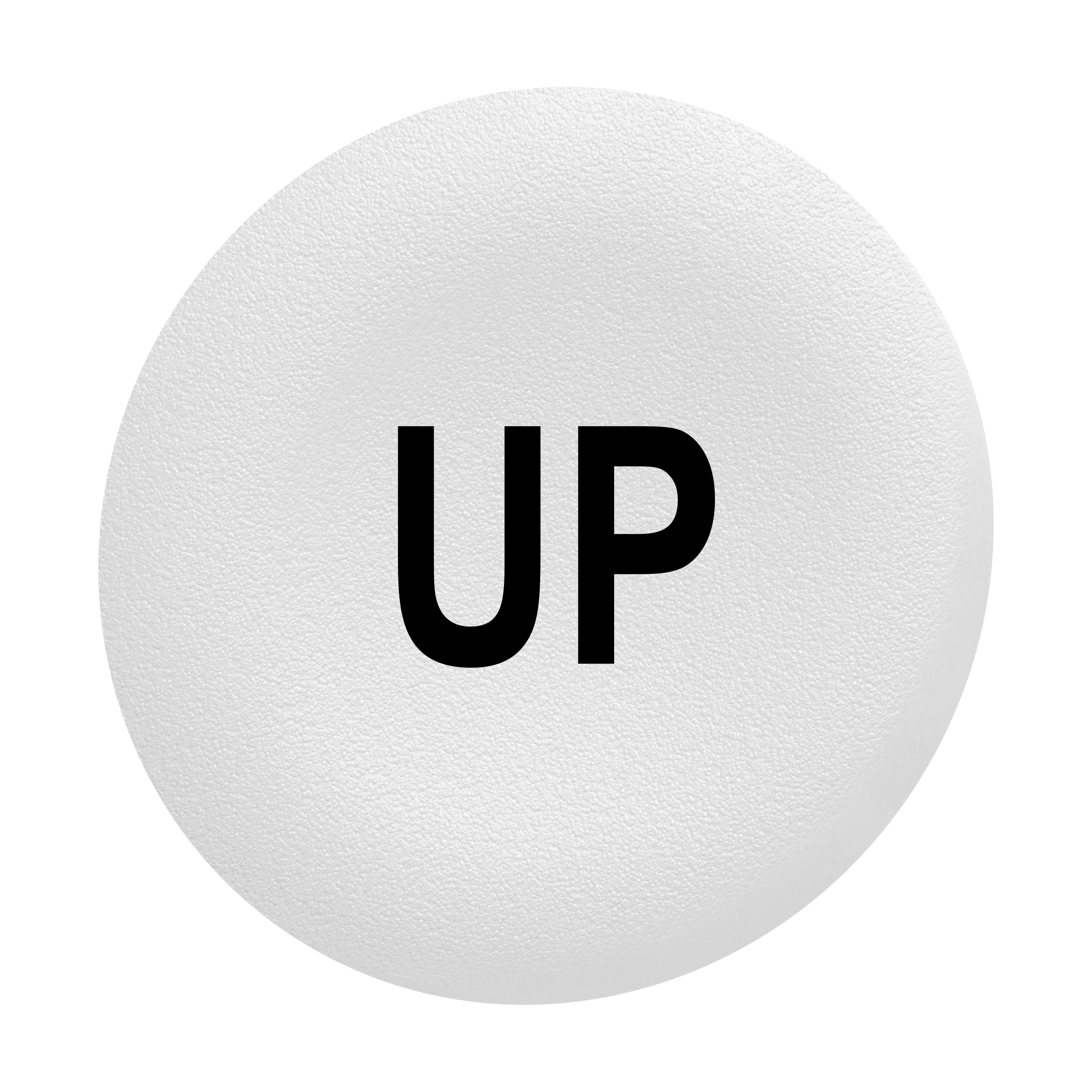 SCHNEIDER ELECTRIC - Capsula bianca "UP" per testa pulsante filopannello Ø30 ZBAF343