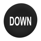 SCHNEIDER ELECTRIC - Capsula nera "DOWN" per testa pulsante filopannello Ø30