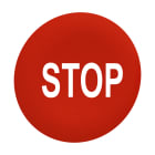 SCHNEIDER ELECTRIC - Capsula rossa "STOP" per testa pulsante filopannello Ø30