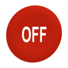 SCHNEIDER ELECTRIC - Capsula rossa "OFF" per testa pulsante filopannello Ø30 ZBAF435