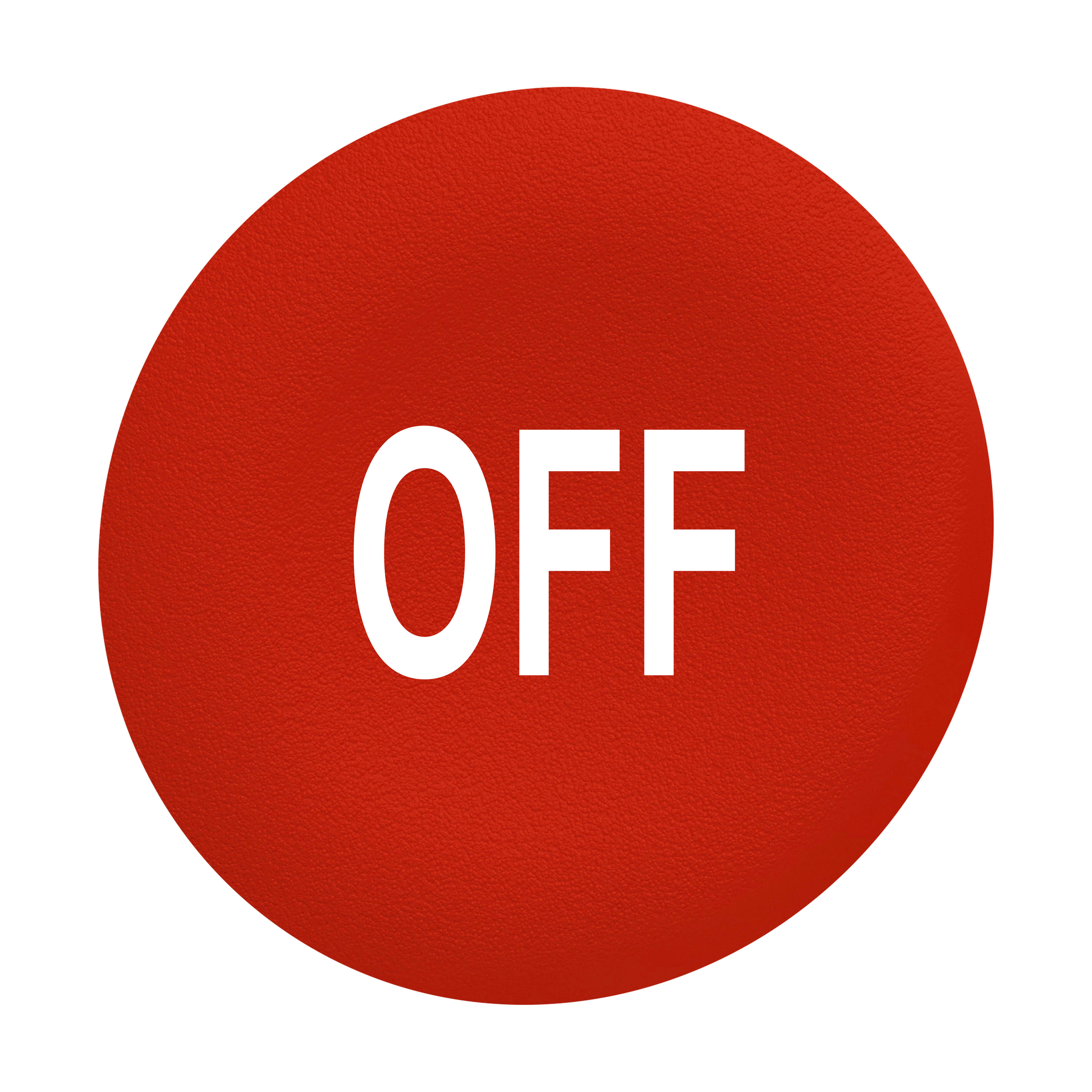 SCHNEIDER ELECTRIC - Capsula rossa "OFF" per testa pulsante filopannello Ø30 ZBAF435