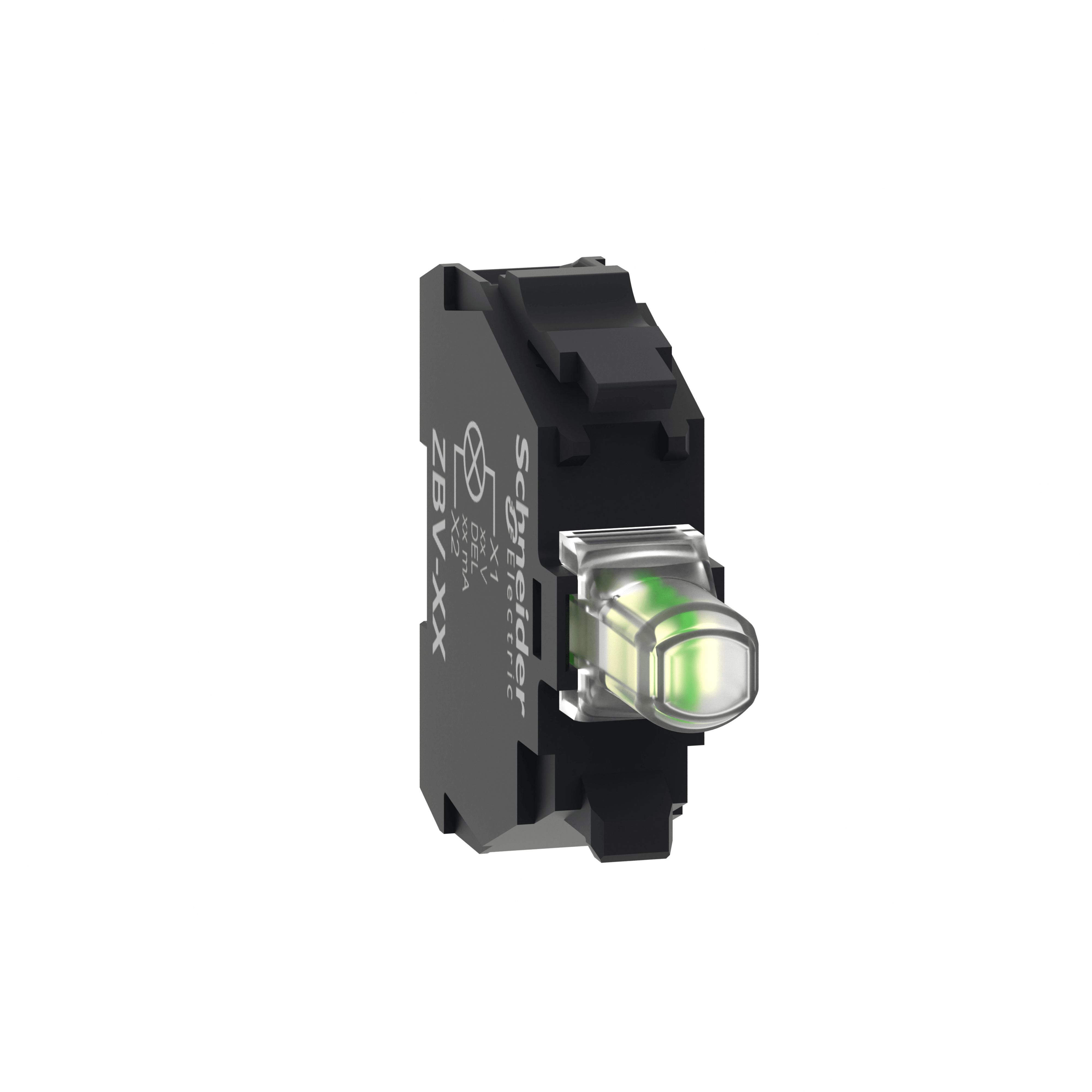 SCHNEIDER ELECTRIC - Elemento luminoso - Harmony XB4 XB5 - diametro 22mm - LED universale - bianco - 24 V AC DC morsetto a vite