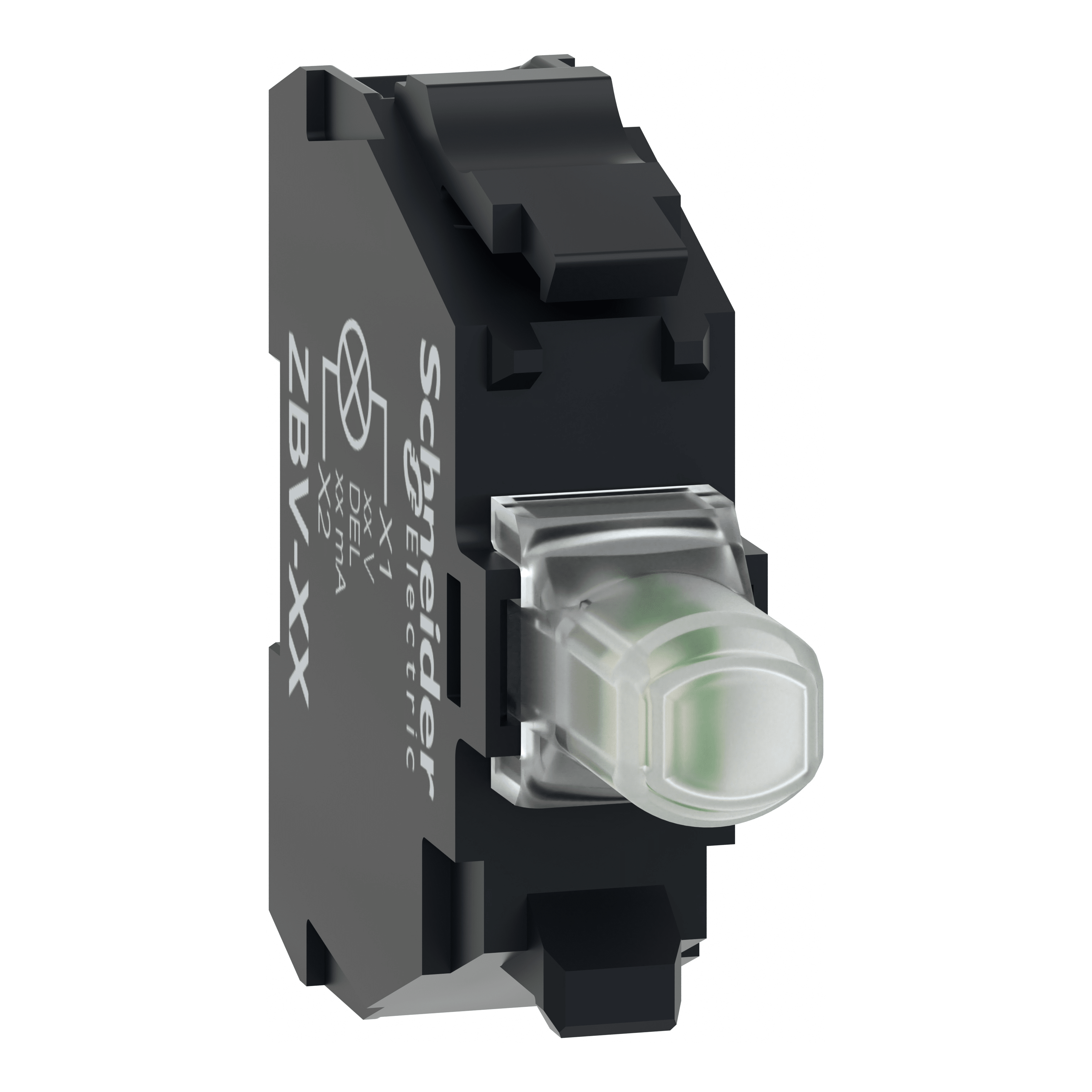 SCHNEIDER ELECTRIC - Elemento luminoso- Ø22 - LED universale - 24-120 Vac/dc a vite ZBVBG1