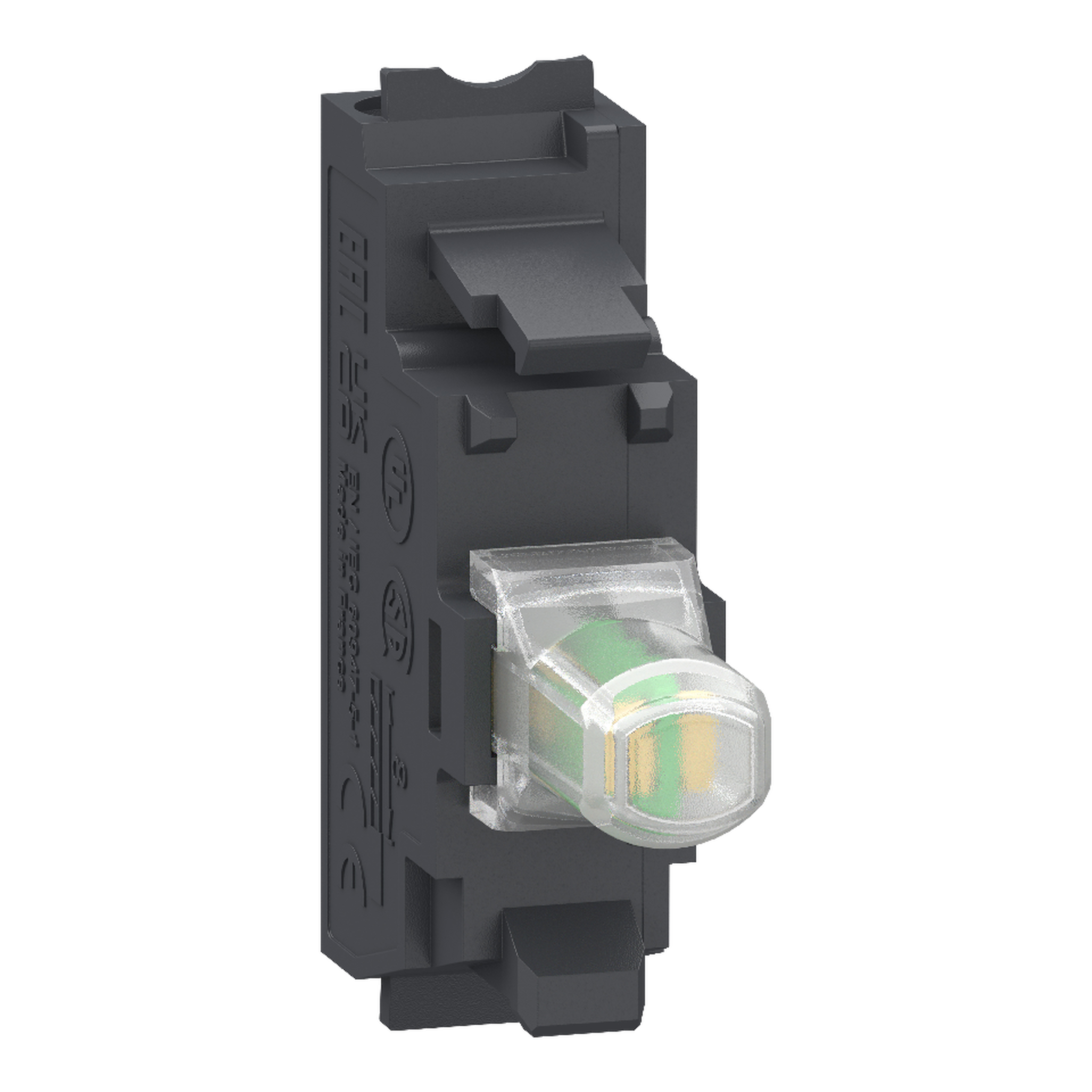 SCHNEIDER ELECTRIC - Elemento luminoso, Harmony XB4, Harmony XB5, per testa 22mm, LED universale, 230…240V AC, morsetti Push-in ZBVM15