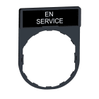 SCHNEIDER ELECTRIC - Porta etichetta 30 X 40mm - per unità Ø22 - con etichetta IN SERVIZIO
