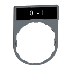 SCHNEIDER ELECTRIC - Porta etichetta+etichetta 'O-I'