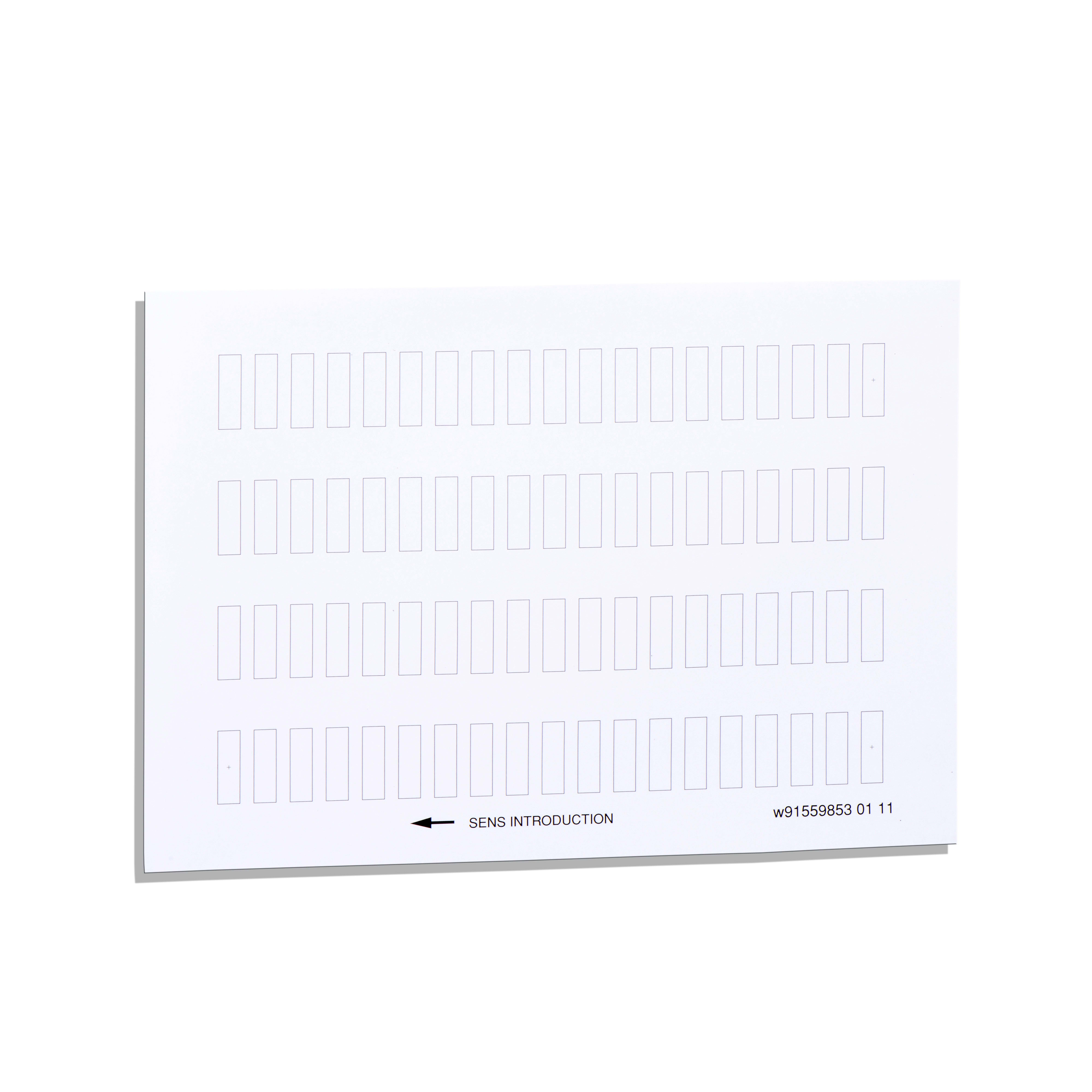 SCHNEIDER ELECTRIC - Foglio di 76 etichette 8 X 27mm - PER PORTAetichette 30 X 40mm - NEUTRE - [prezzo per 100 pz] ZBY4100