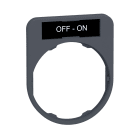 SCHNEIDER ELECTRIC - Porta etichetta+etichetta 'OFF-ON'