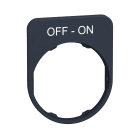 SCHNEIDER ELECTRIC - Porta etichetta+etichetta 'OFF-ON'