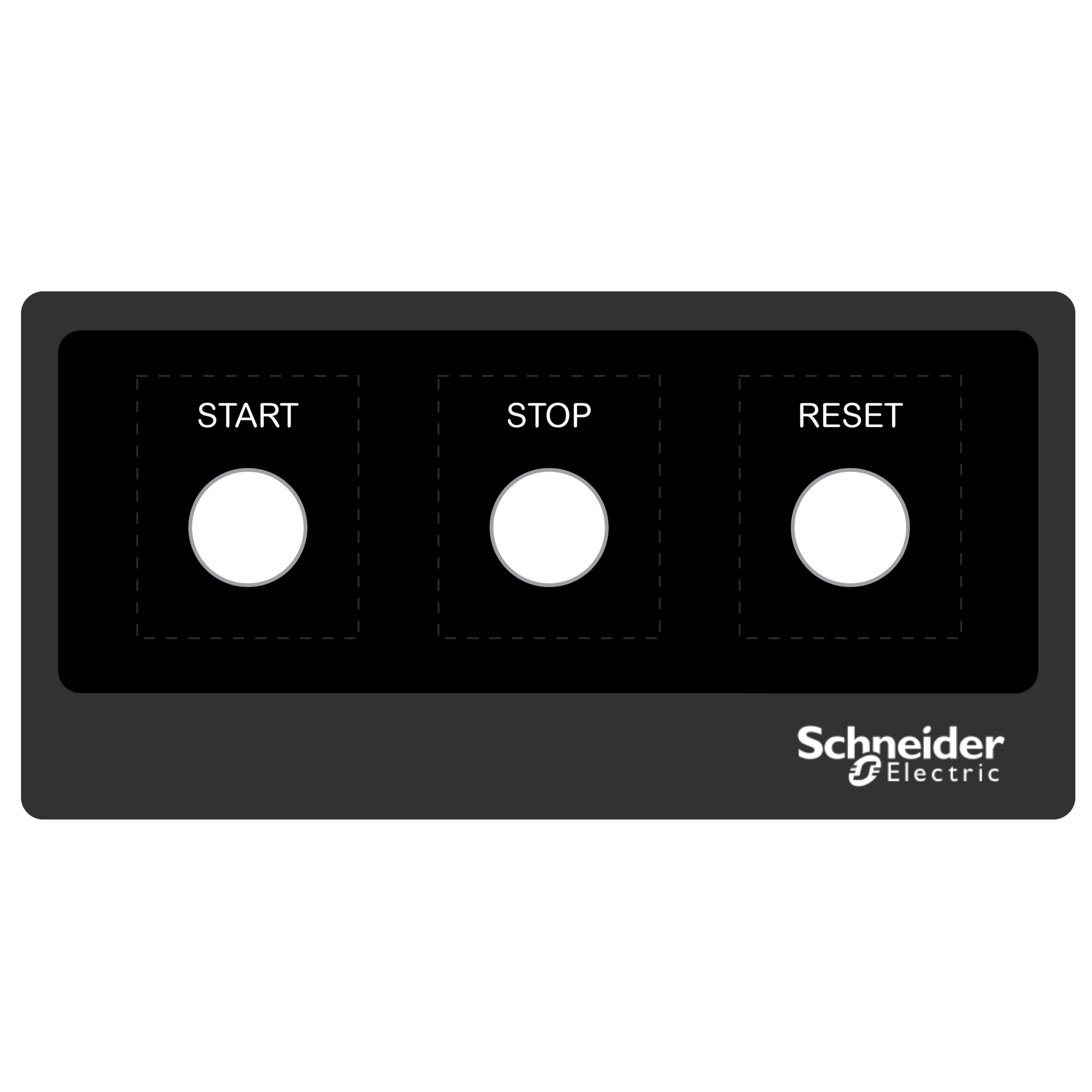 SCHNEIDER ELECTRIC - Harmony XB4, Harmony XB5, etichetta adesiva, 200x100 personalizzata