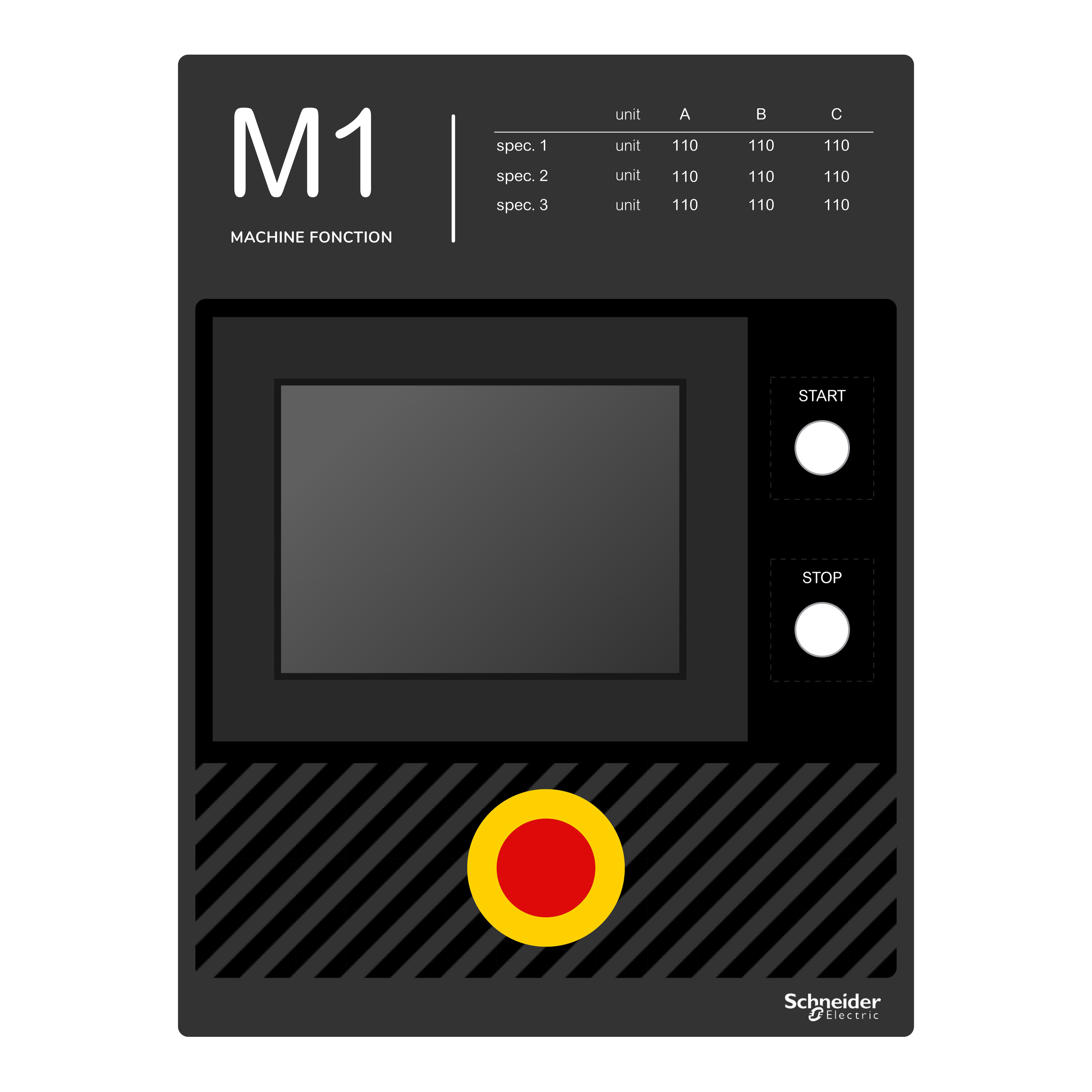 SCHNEIDER ELECTRIC - Harmony XB4, Harmony XB5, etichetta adesiva, 300x400 personalizzata ZBYLEG304001