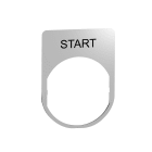 SCHNEIDER ELECTRIC - Porta etichetta+etichetta 'START' ZBYM2303
