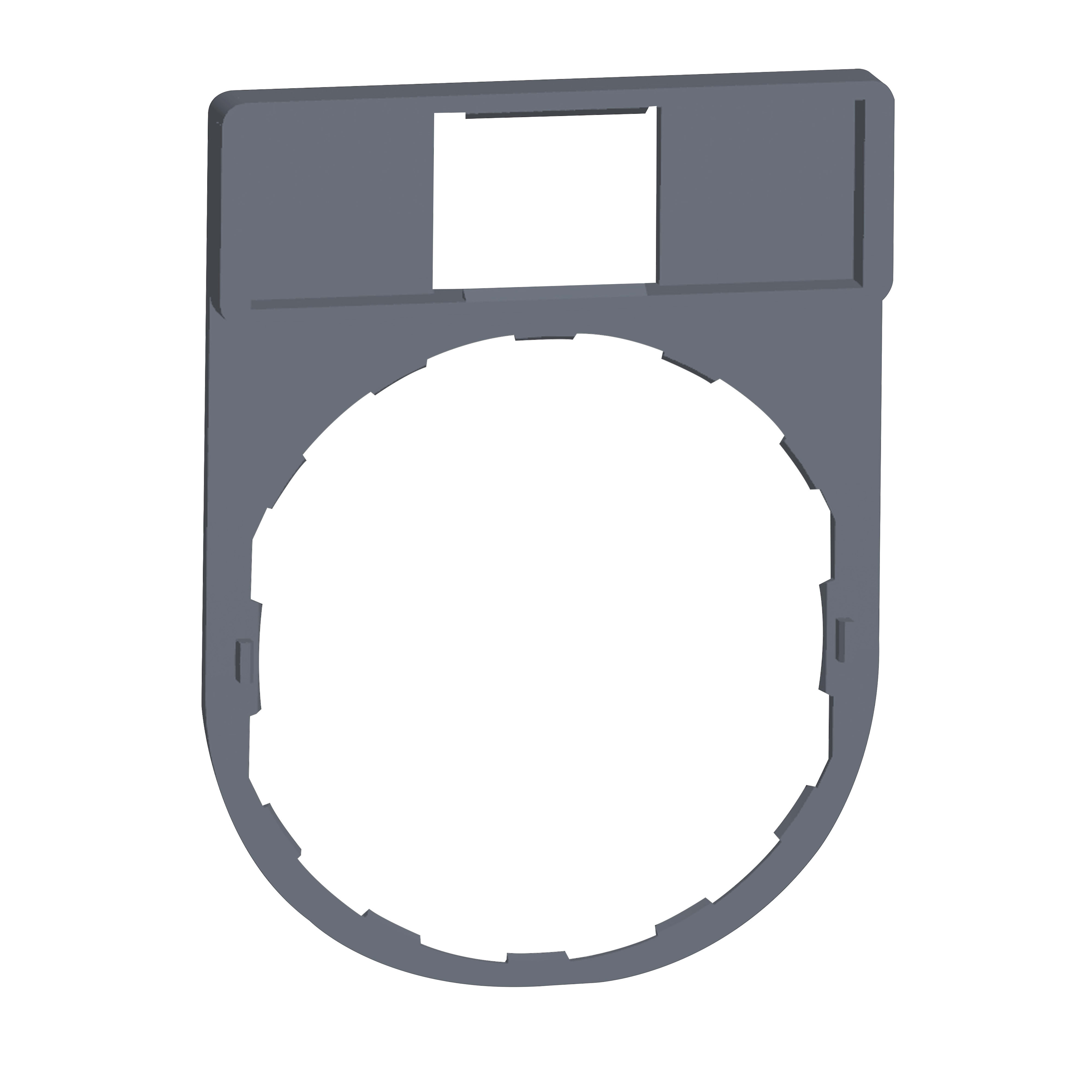 SCHNEIDER ELECTRIC - Portaetichetta 30 x 40 mm senza etichetta 8 x 27 mm colore grigio (prezzo per 1000 pz) - [prezzo per 1000 pz] ZBZ32C0