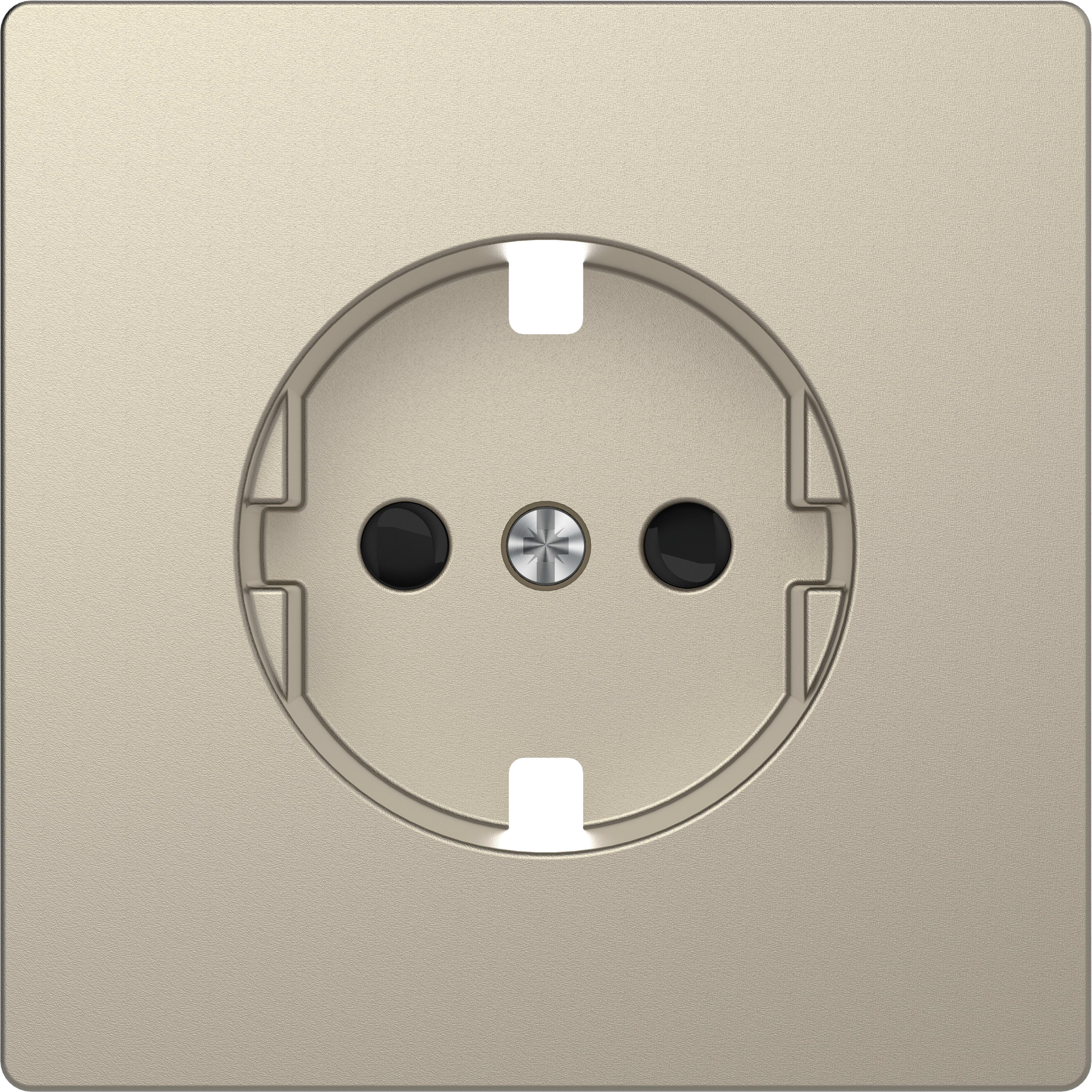 SCHNEIDER ELECTRIC - Placca centrale per presa SCHUKO, protezione, sahara, System Design