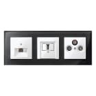 SCHNEIDER ELECTRIC - Piastra serie civile, SpaceLogic KNX, Interruttori Merten System M, Bianco MTN296719