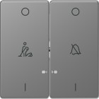 SCHNEIDER ELECTRIC - Copritasto 2 mod, indicatore finestra, marchiato DND, acciaio, System Design