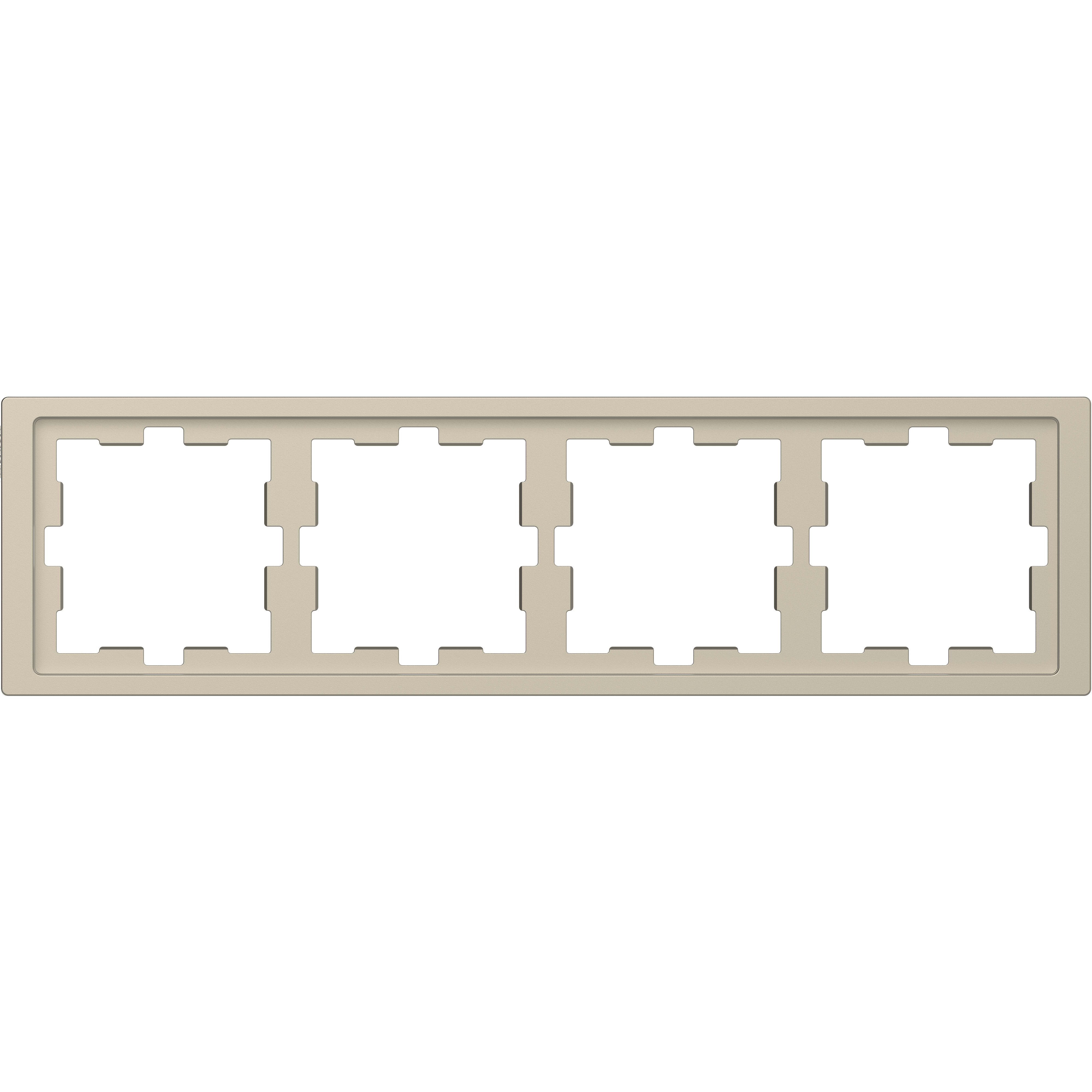 SCHNEIDER ELECTRIC - Cornice D-Life, 4 slot, sahara