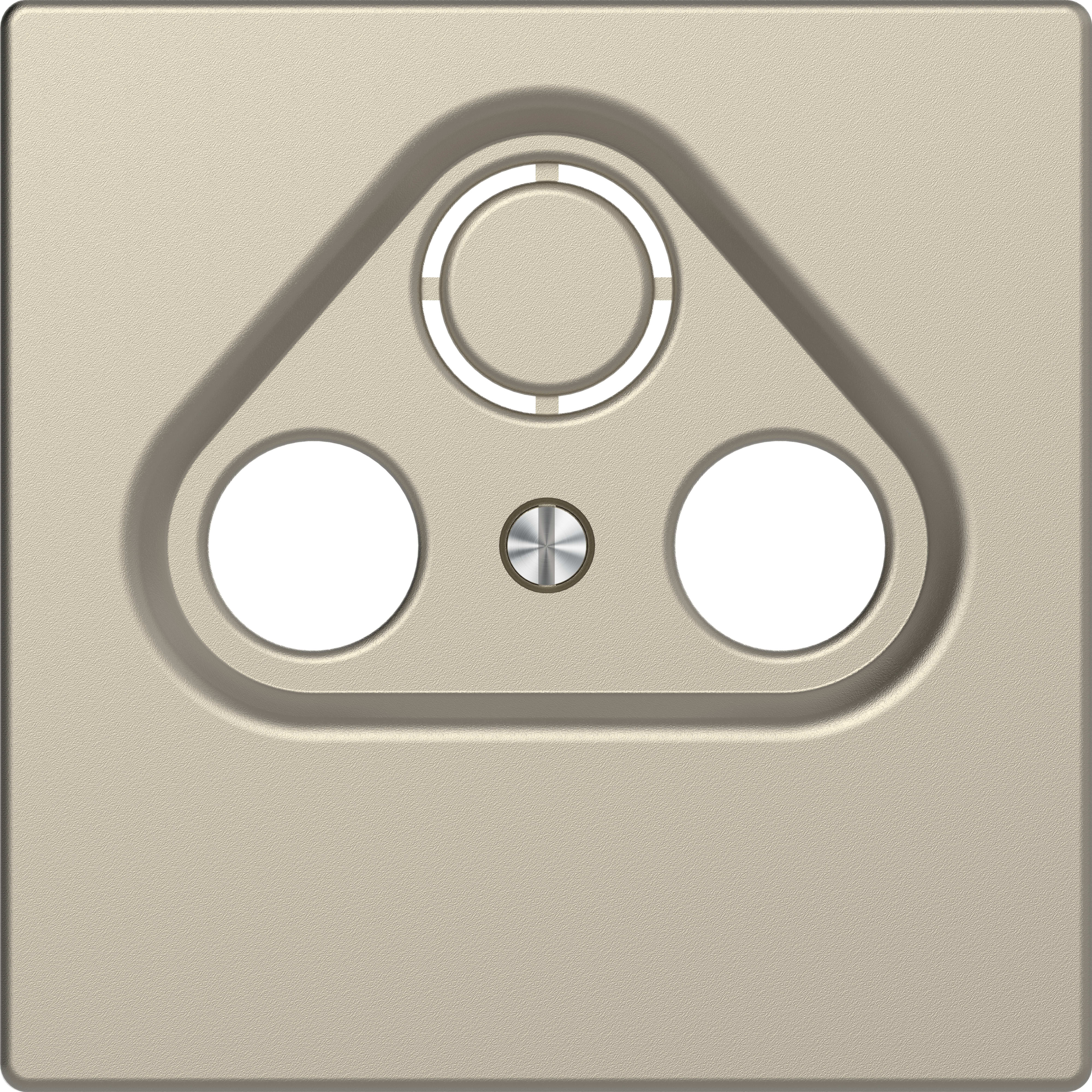 SCHNEIDER ELECTRIC - Placca per presa-antenna con foro 2/3, sahara, System Design