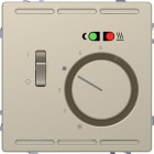 SCHNEIDER ELECTRIC - Termostato 230V con interruttore e piastra centrale, sahara, System Desing