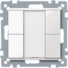 SCHNEIDER ELECTRIC - Pulsantiera multifunzione doppia plus, bianco polare, SystemM