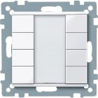 SCHNEIDER ELECTRIC - Pulsantiera multifunzione quadrupla plus, bianco attivo, SystemM