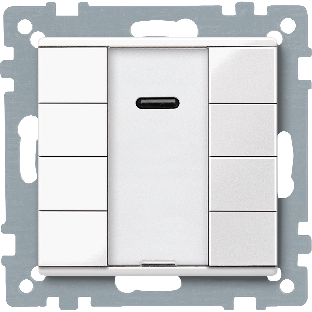 SCHNEIDER ELECTRIC - Pulsantiera multifunzione quadrupla con IR plus, bianco polare, SystemM