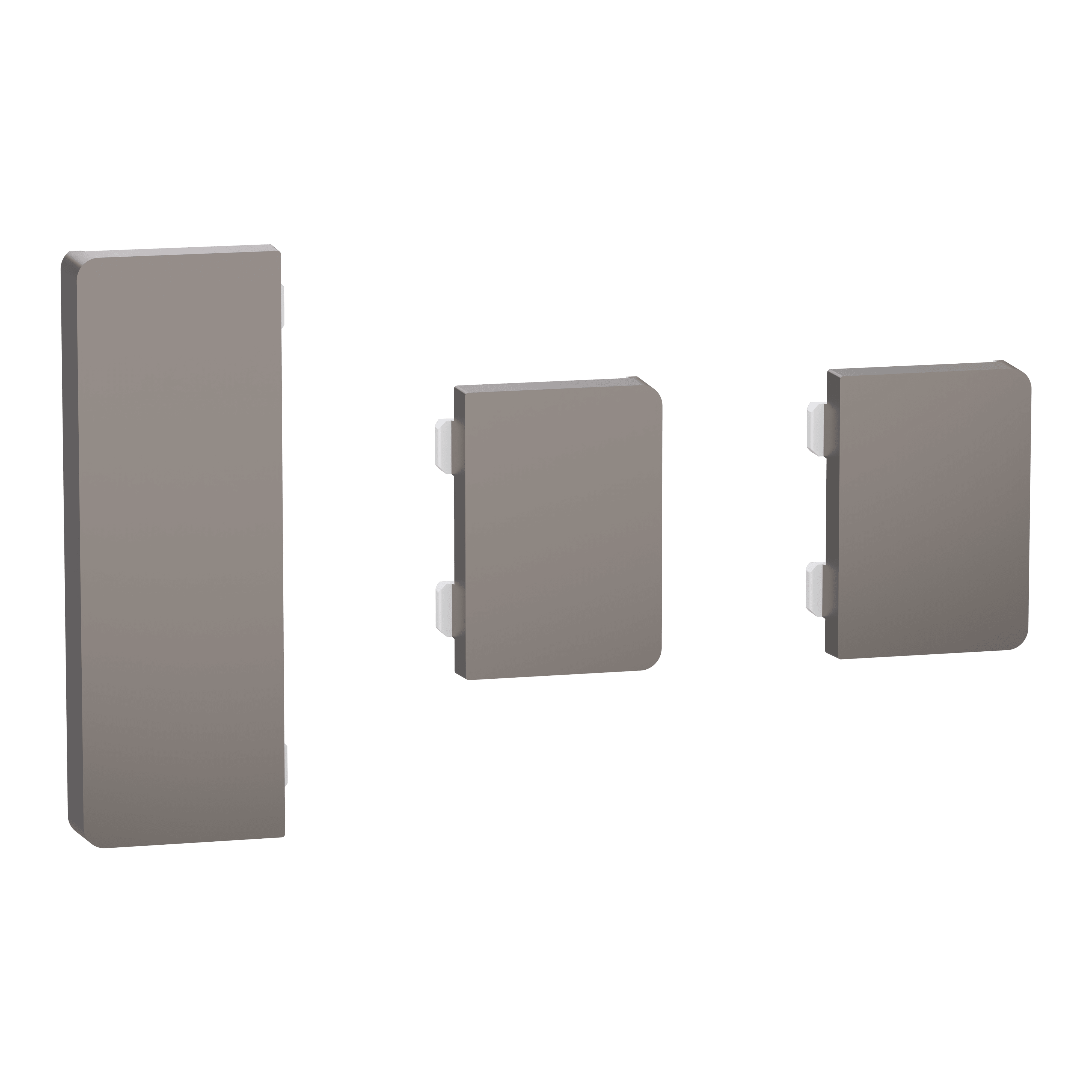 SCHNEIDER ELECTRIC - 2 Pulsanti Small 1 Medium Push Button KNX Nichel