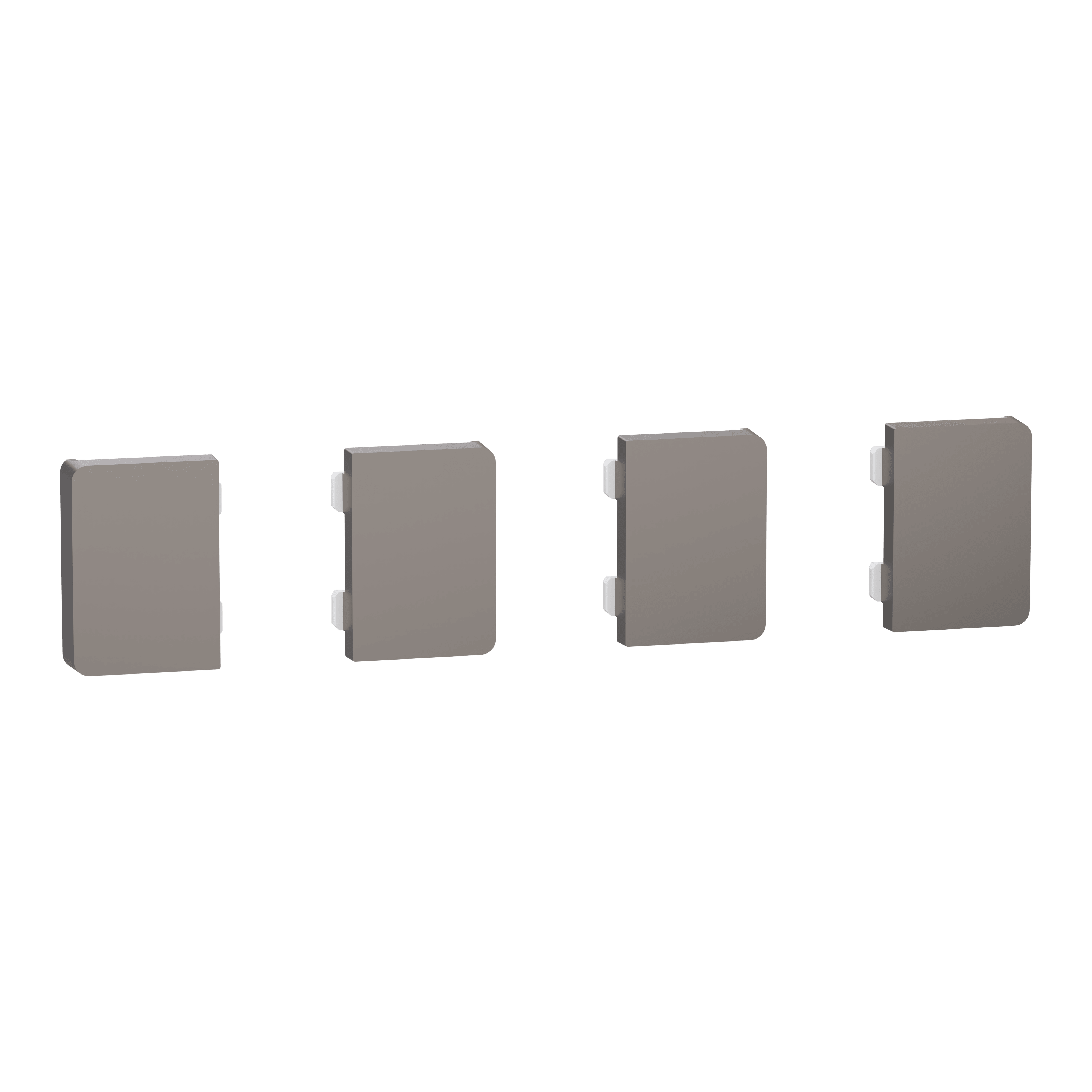 SCHNEIDER ELECTRIC - 4 Pulsanti Small Push Button KNX Metallo Nichel