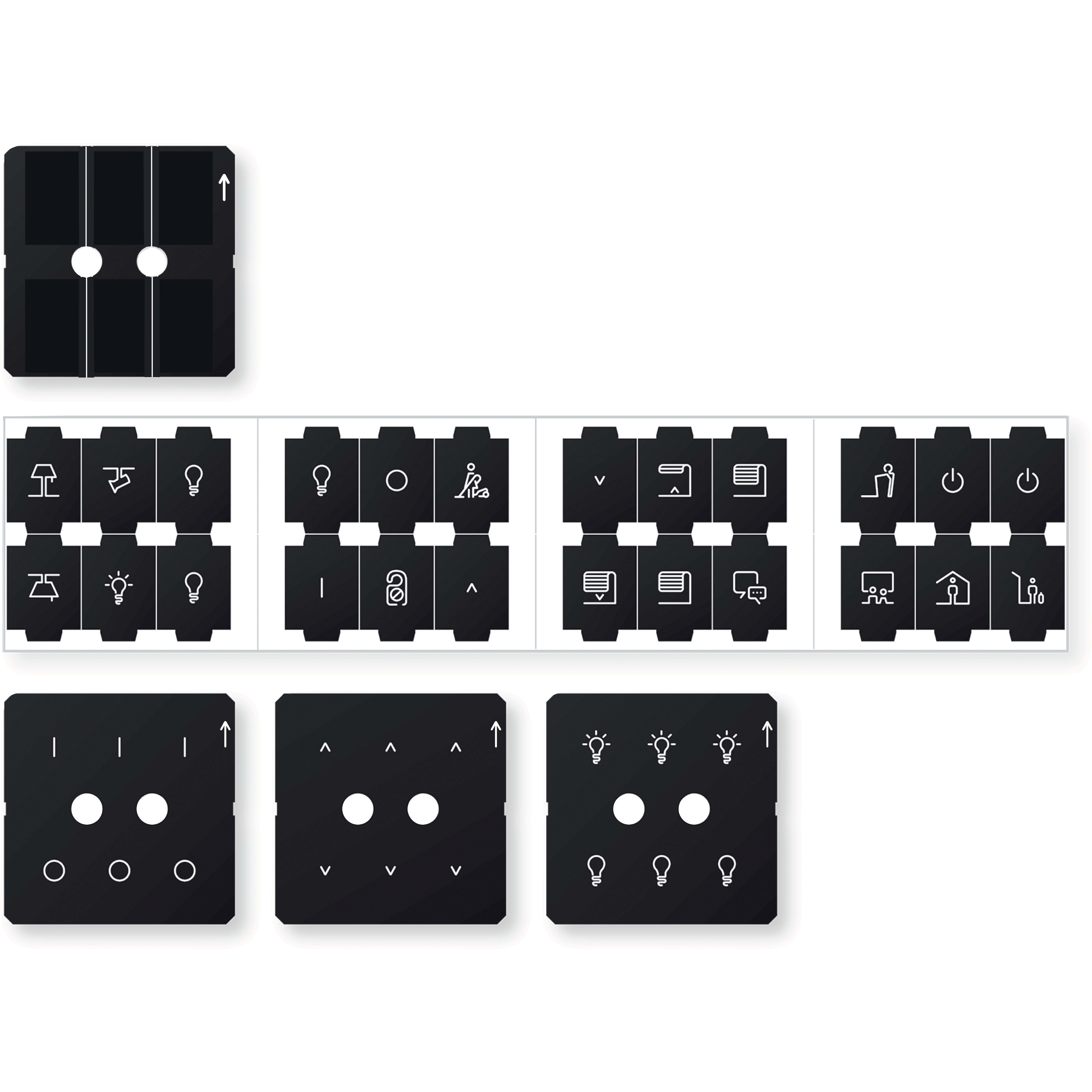 SCHNEIDER ELECTRIC - Set di pellicole per Pulsnate Pro KNX, System M