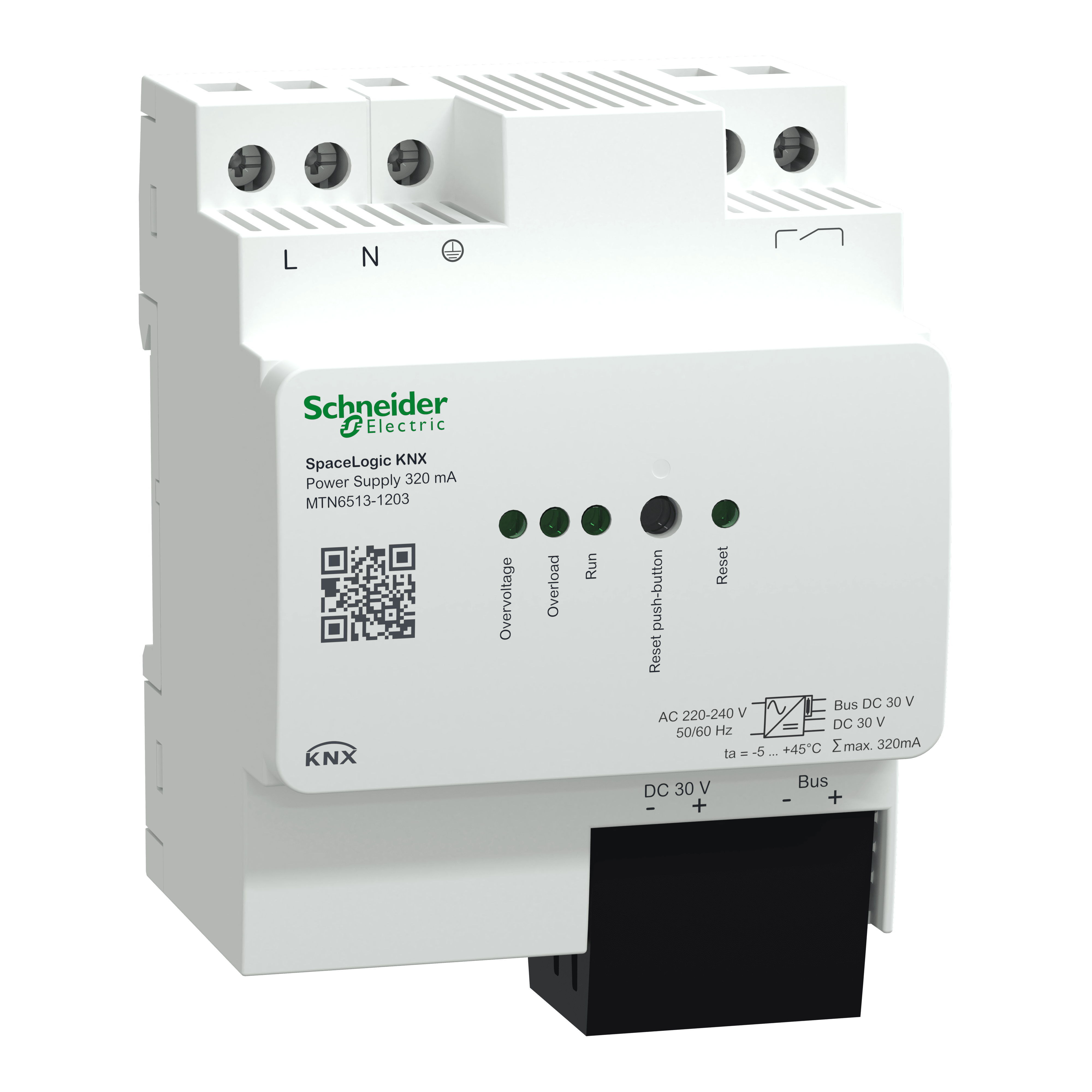 SCHNEIDER ELECTRIC - Alimentatore 320mA SpaceLogic KNX MTN6513-1203