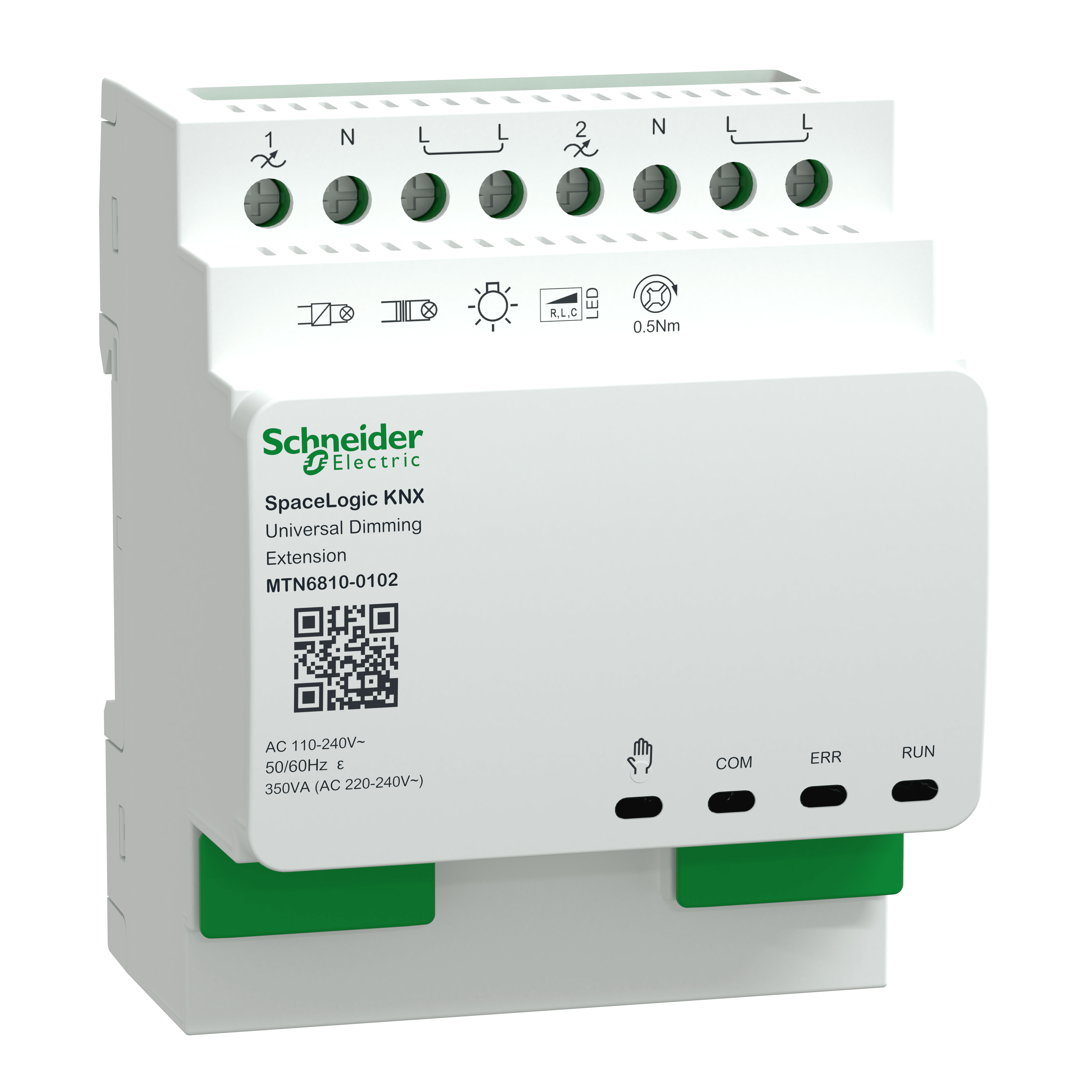 SCHNEIDER ELECTRIC - Estensione Dimmer Universale 2ch SpaceLogic KNX MTN6810-0102