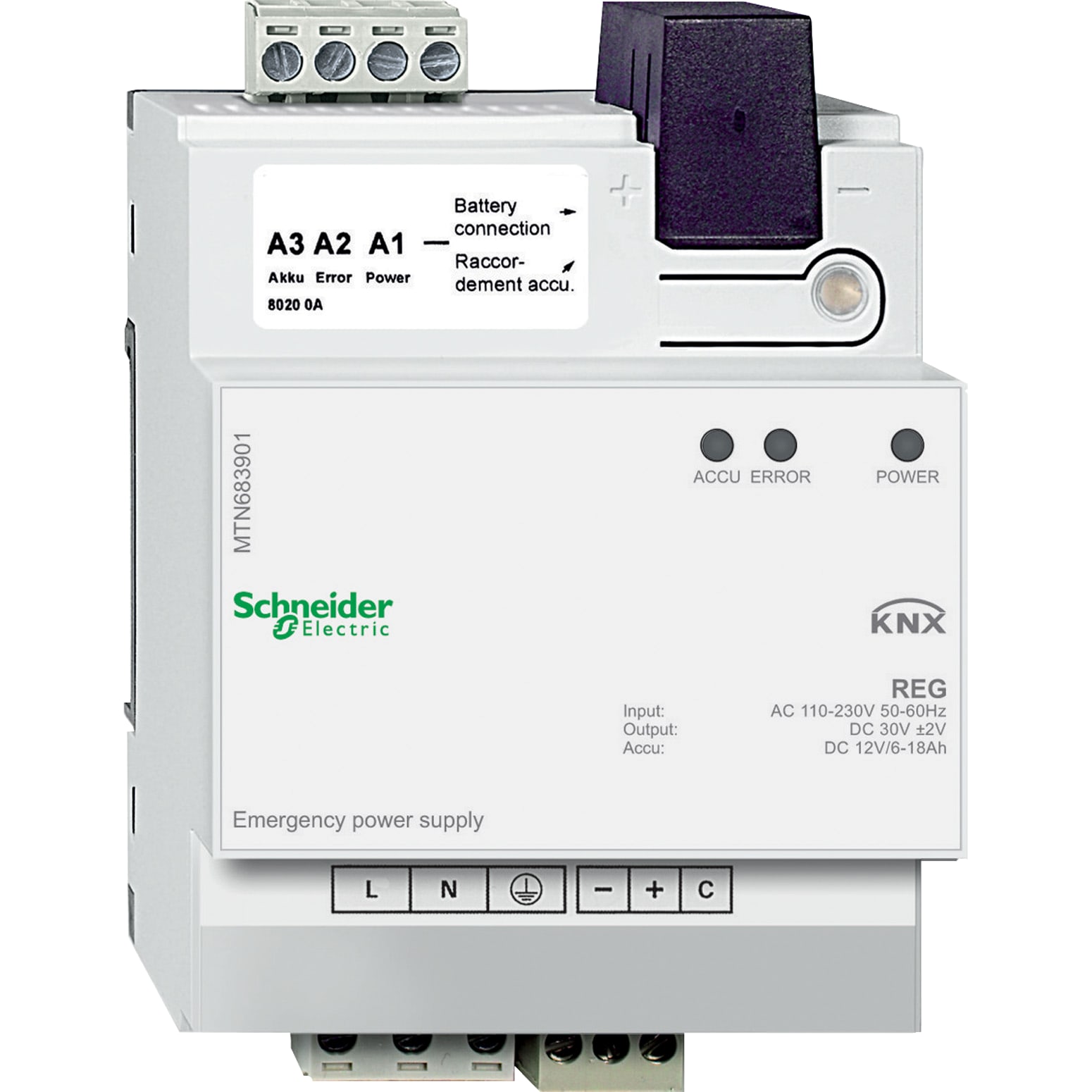 SCHNEIDER ELECTRIC - Alimentatore di emergenza REG MTN683901