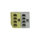 SCHNEIDER ELECTRIC - Morsetto di collegamento bus giallo/bianco MTN689702