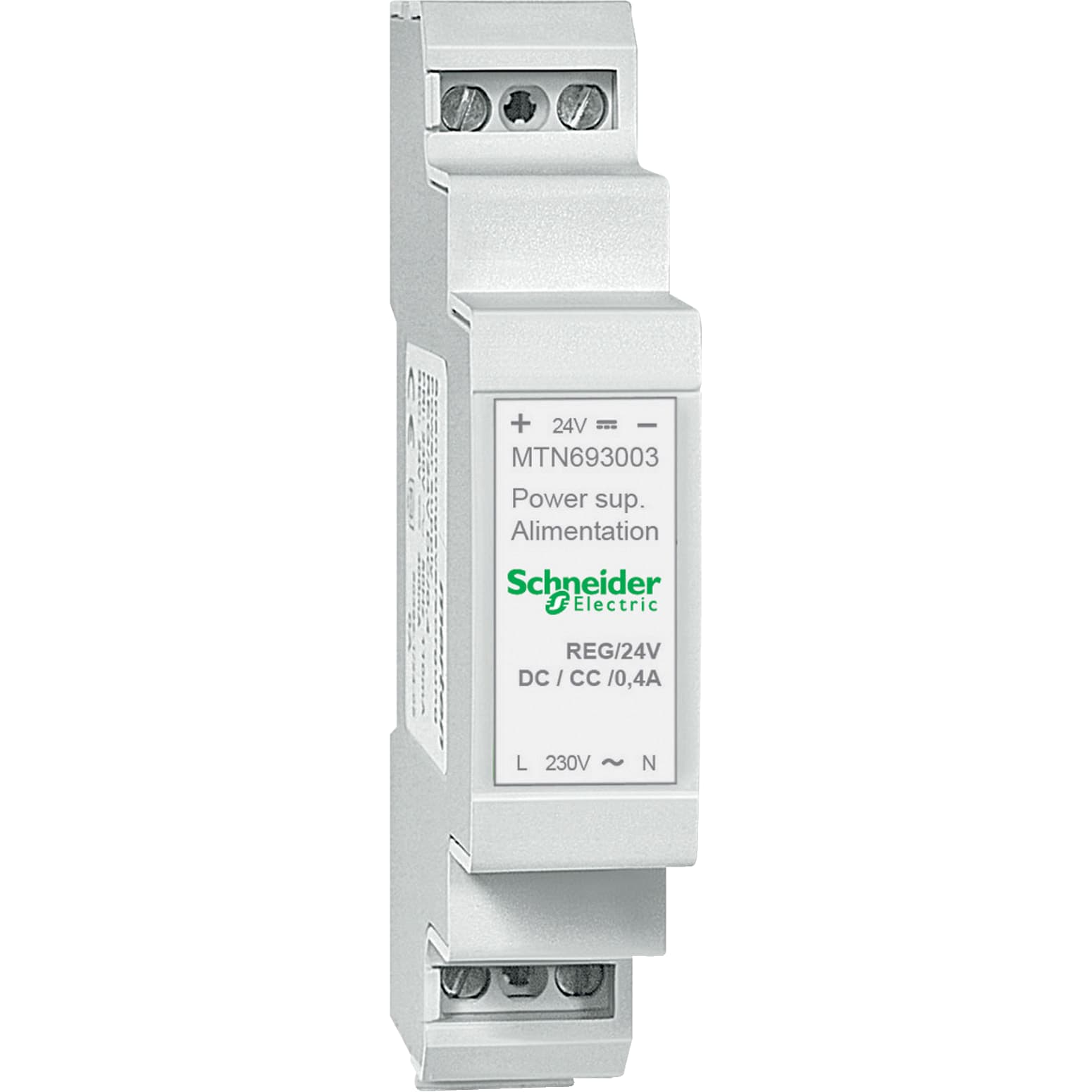 SCHNEIDER ELECTRIC - Alimentatore REG, 24 V CC / 0,4 A MTN693003