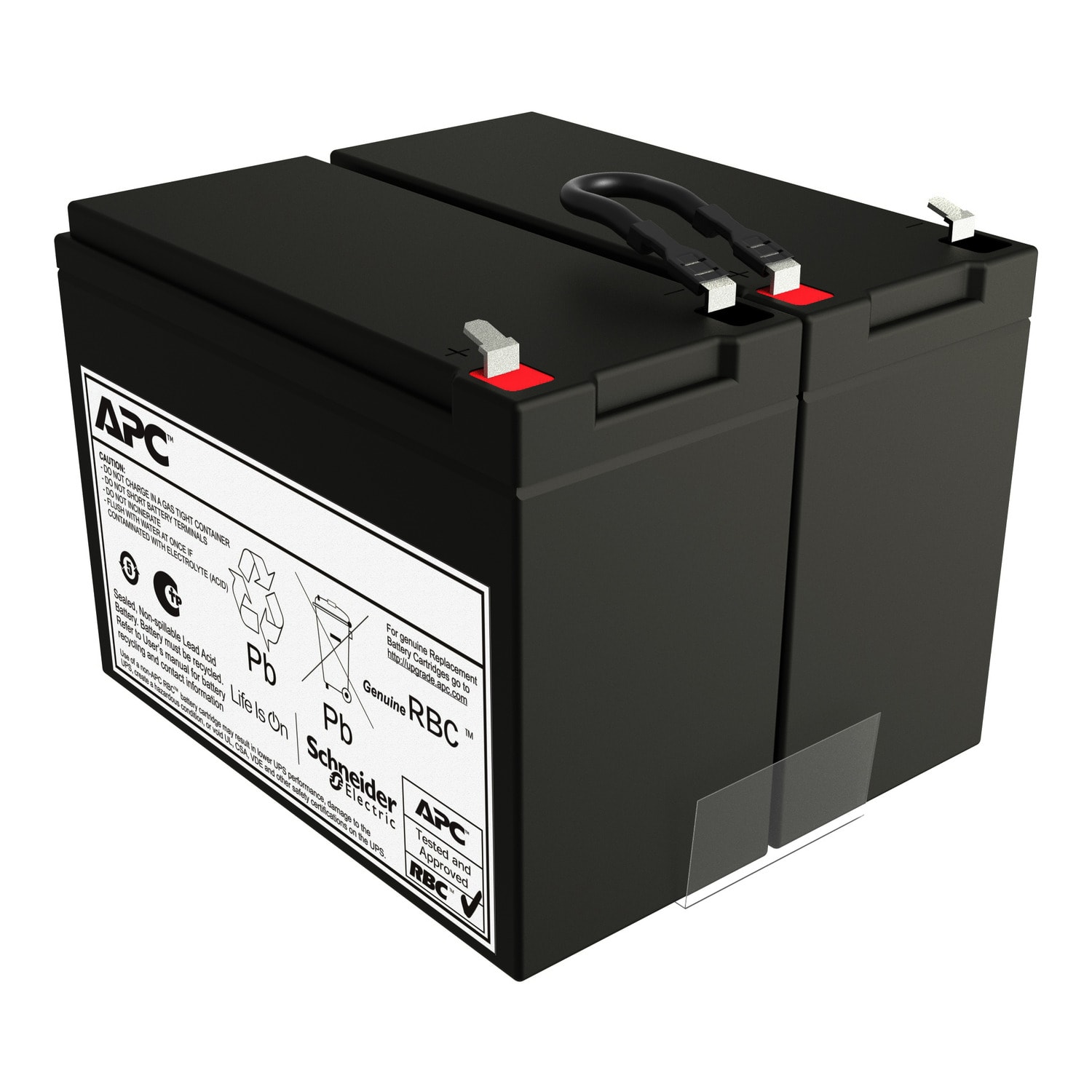 SCHNEIDER ELECTRIC - Cartuccia batteria di ricambio APC, VRLA, 10 Ah, 24 V CC, garanzia di 2 anni