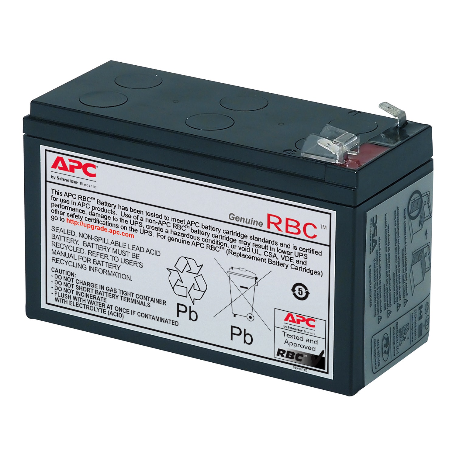 SCHNEIDER ELECTRIC - Cartuccia batteria di ricambio APC n. 17 con 2 anni di garanzia