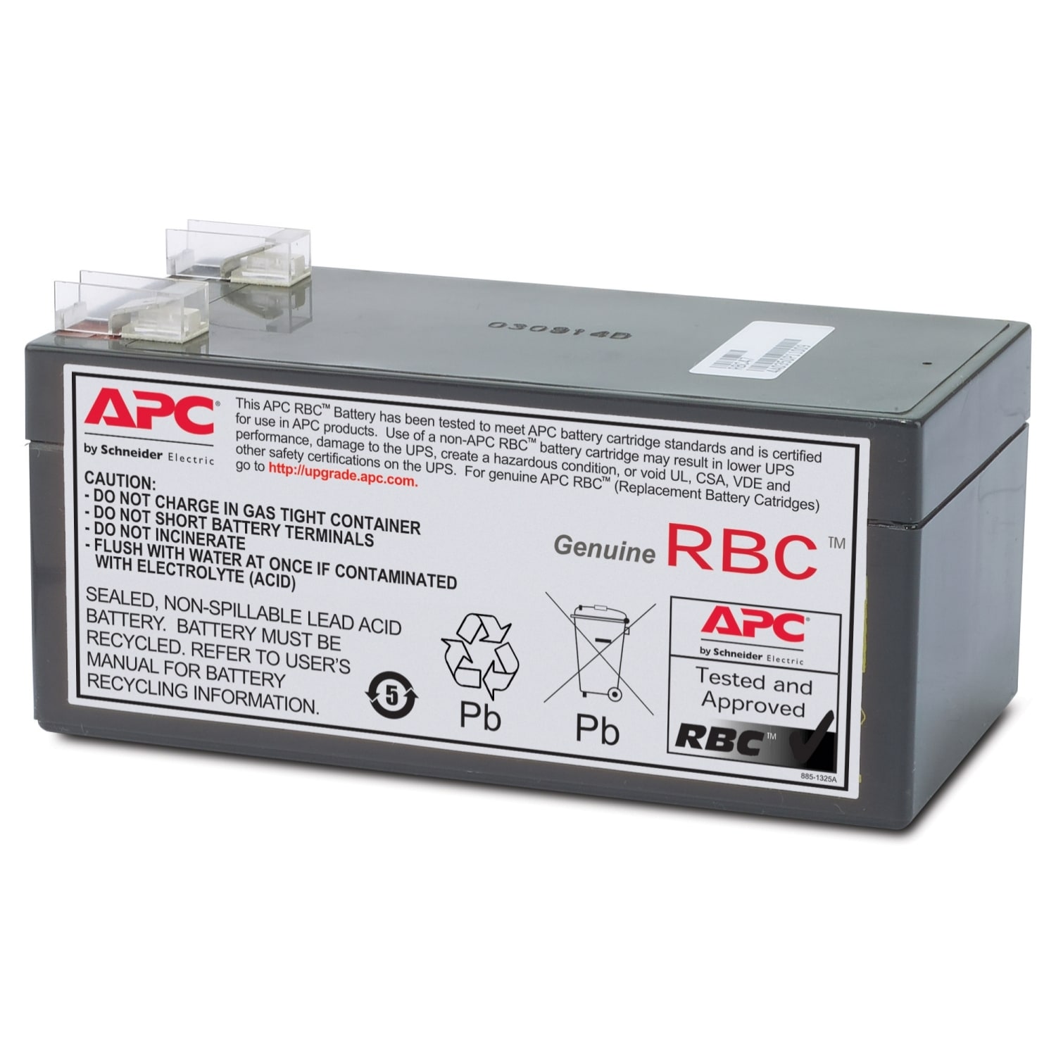 SCHNEIDER ELECTRIC - Cartuccia batteria di ricambio APC n. 47 con 2 anni di garanzia