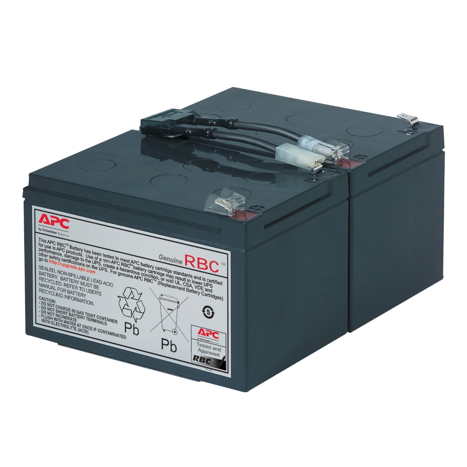 SCHNEIDER ELECTRIC - Cartuccia batteria di ricambio APC n. 6 con 2 anni di garanzia