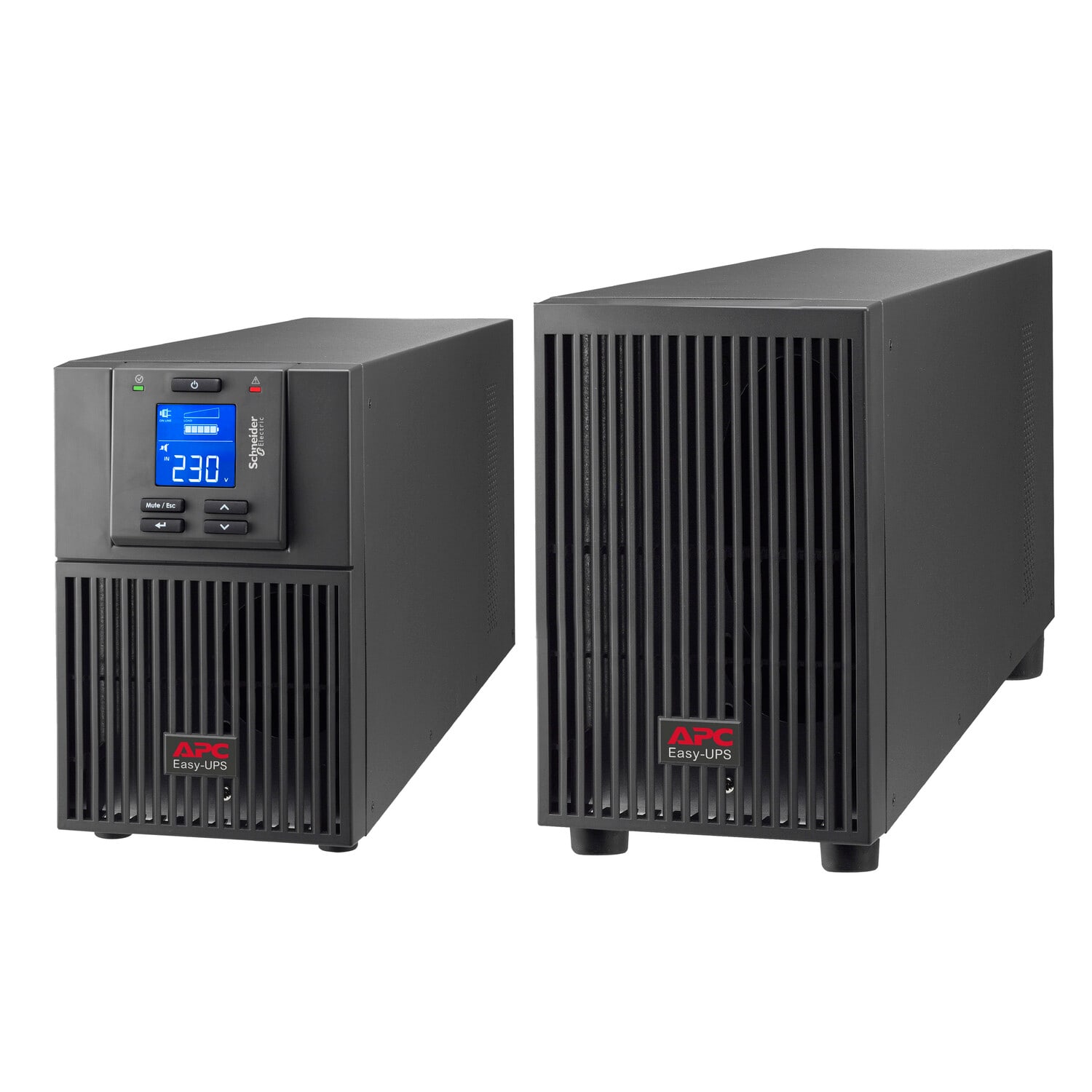 SCHNEIDER ELECTRIC - APC, Easy UPS On-Line, SRV1KIL-E, 1000VA/900W, Lunga autonomia, Tower, 230V, 4x IEC C13, Intelligent Card Slot, LCD
