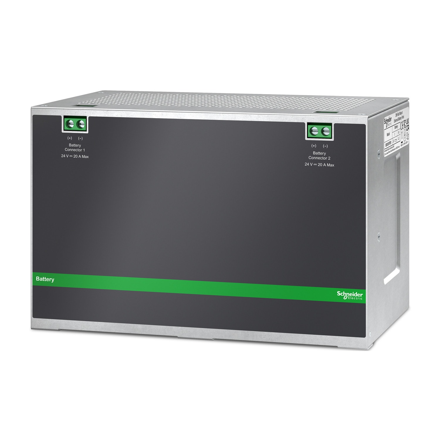 SCHNEIDER ELECTRIC - Modulo batterie per Easy UPS, 24 V CC-CC, guida DIN, industriale, 4,5 Ah