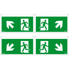 SCHNEIDER ELECTRIC - 4 Schermi 45 gradi per Kit Vetrosignal Exiway Smartled, 30m, Accessorio di Segnalazione