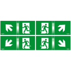 SCHNEIDER ELECTRIC - 4 Schermi 45 gradi per Kit Segnalalazione Exiway Smartled 24m, Accessorio di Segnalazione