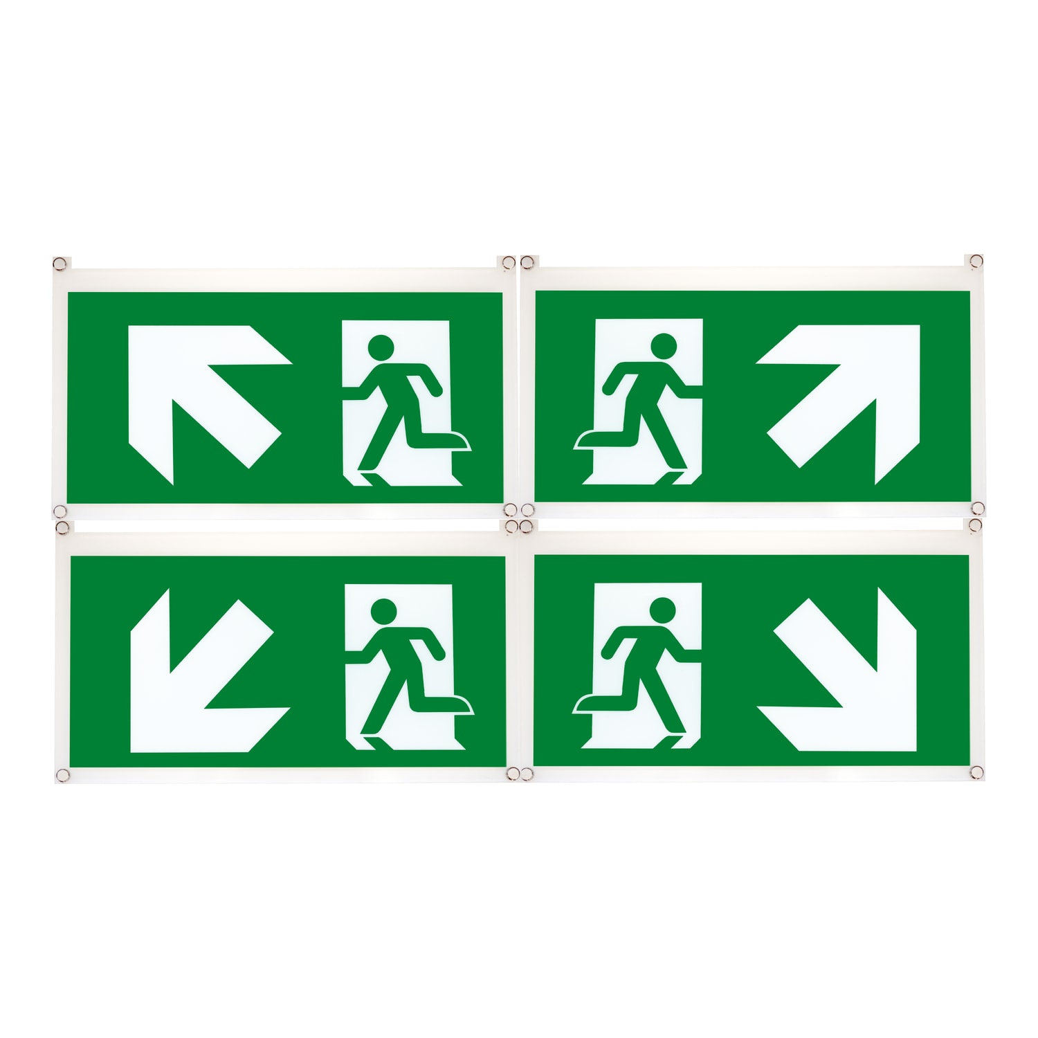 SCHNEIDER ELECTRIC - Exiway Easysign 24m, 4 Pittogrammi 45 gradi , accessorio di segnalazione