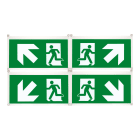 SCHNEIDER ELECTRIC - Exiway Easysign 24m, 4 Pittogrammi 45 gradi , accessorio di segnalazione
