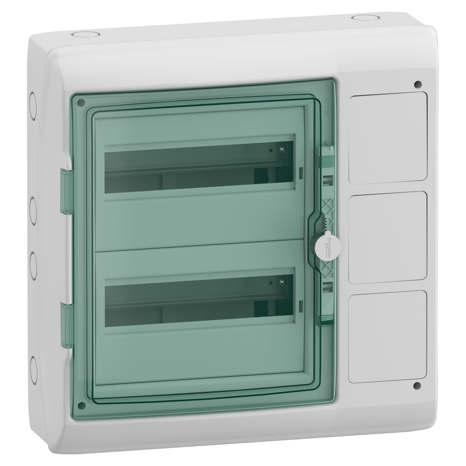 SCHNEIDER ELECTRIC - Quadro parete Mureva Enclosures IP65 + interfaccia 2 file 24 moduli 3 aperture